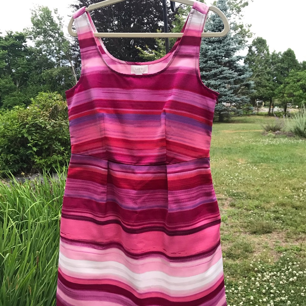 Ann Taylor Loft Striped Dress - Picture 1 of 6